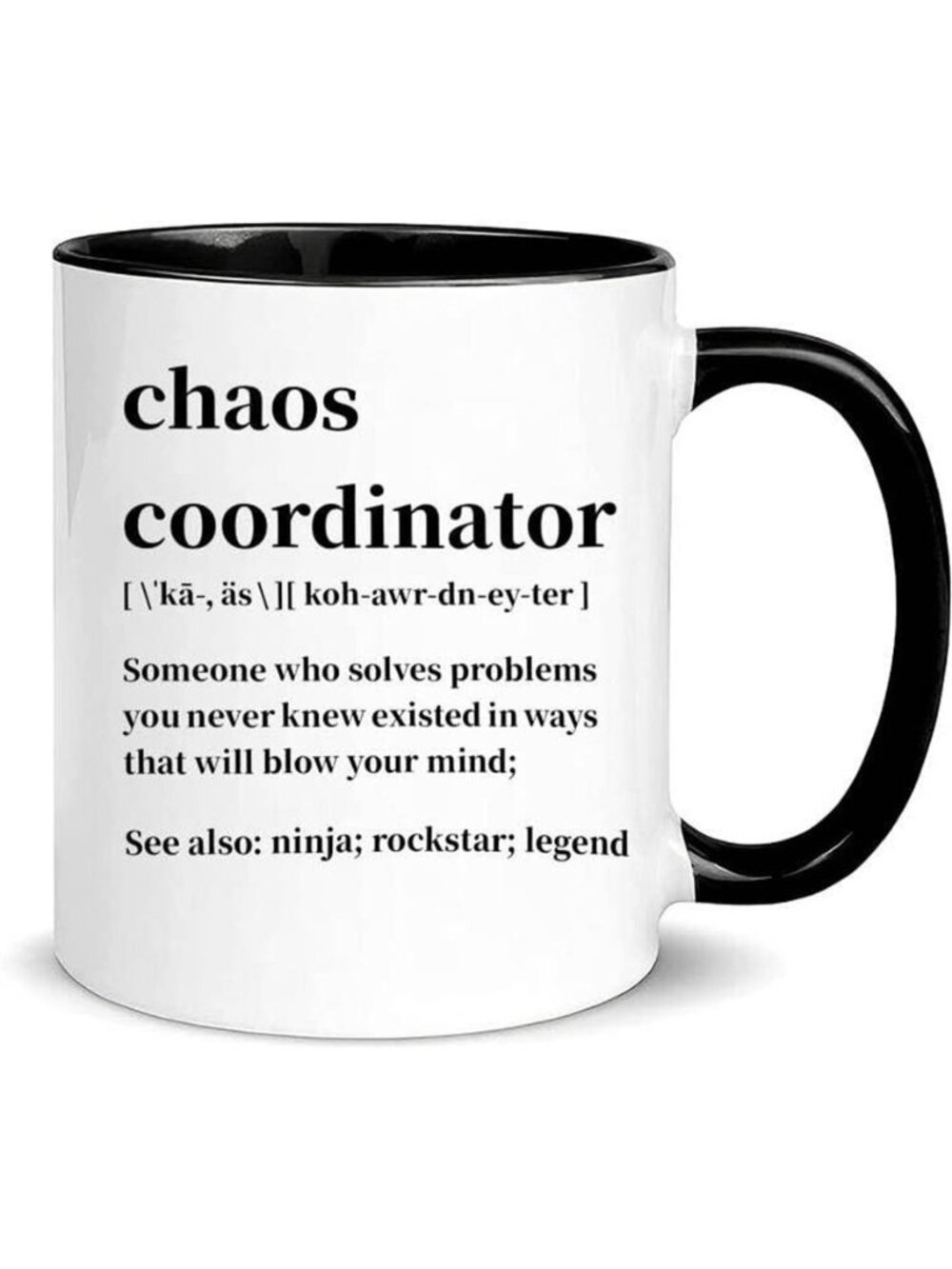Funny Boss Gift: Chaos Coordinator Definition Mug - 11 Oz Coffee Mug for Boss,